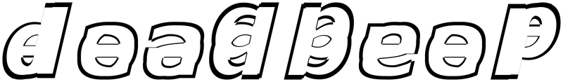 Ambigram for deadbeef in Verdanaz
